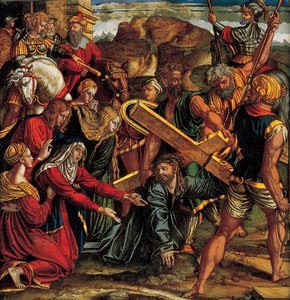 Christus fällt auf dem Weg nach Golgatha